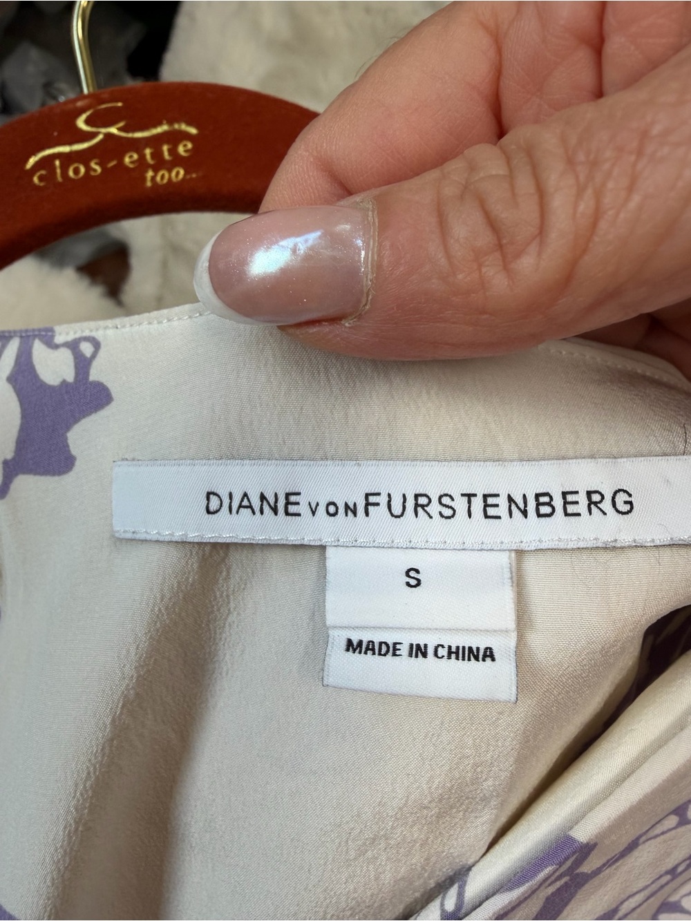 Diane Von Furstenberg Silk Kaftan Floral Swim Cover Dress S - Picture 9 of 11